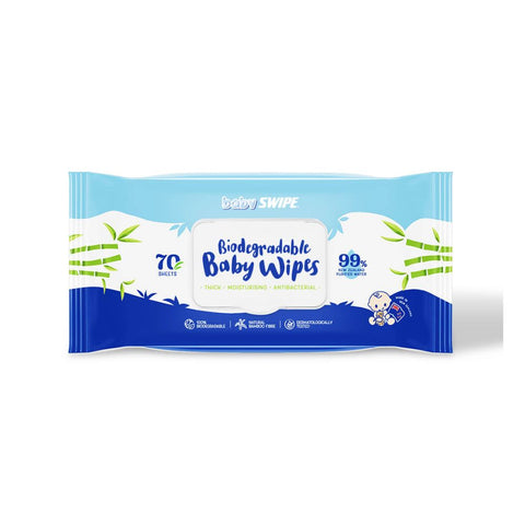 Baby Swipe|有機竹纖維濕巾 70片 - Breastpump City 奶泵城母乳用品專門店