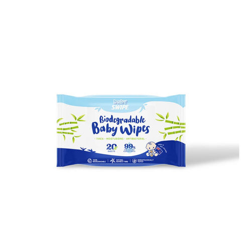 Baby Swipe|有機竹纖維濕巾 20片 - Breastpump City 奶泵城母乳用品專門店