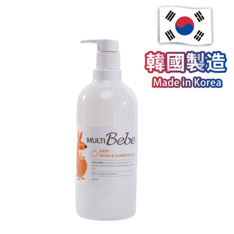 Multibebe|嬰幼兒洗髮沐浴露|500mL - Breastpump City 奶泵城母乳用品專門店