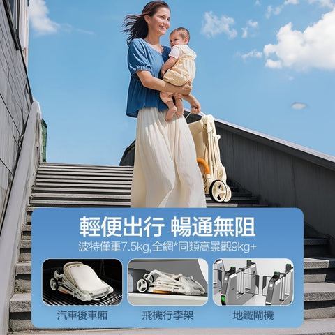 Philips Avent 嬰兒手推車 PORTO 波特|0-36個月|座位高度55cm|正向反向|單手收車|歐盟EN1888認證