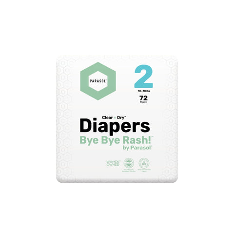 Parasol|美國 Clear + Dry 超透氣水凝尿片|2號/細碼|72片 - Breastpump City 奶泵城母乳用品專門店