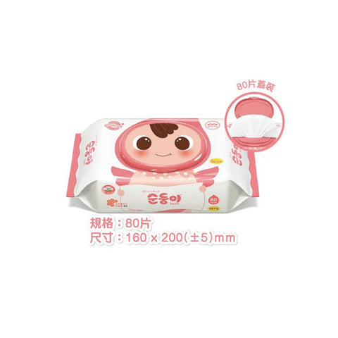 順順兒|無香嬰兒濕紙巾|80片蓋裝 - Breastpump City 奶泵城母乳用品專門店