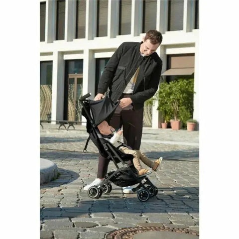 gb|Gold Pockit+ 手推車附有收納袋及揹帶 - 絲絨黑 - Breastpump City 奶泵城母乳用品專門店