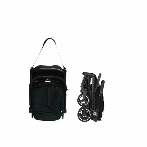gb|Gold Qbit+All City 手推車附有揹帶|絲絨黑 - Breastpump City 奶泵城母乳用品專門店