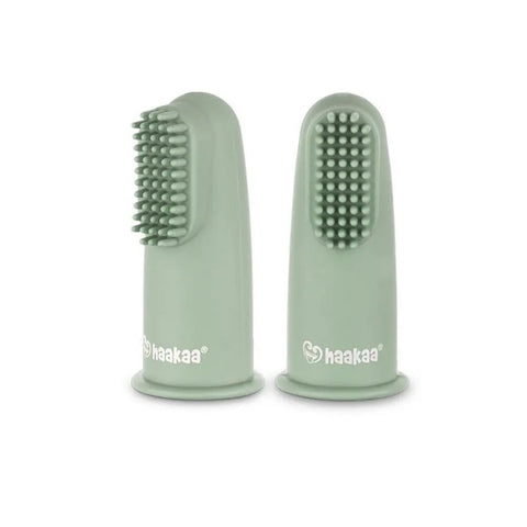 Haakaa|矽膠手指牙刷|2個裝 - Breastpump City 奶泵城母乳用品專門店