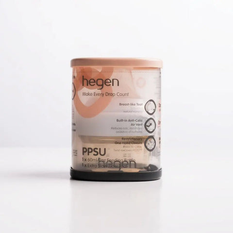 Hegen|PPSU多功能方圓型寬口奶瓶|60ml - Breastpump City 奶泵城母乳用品專門店