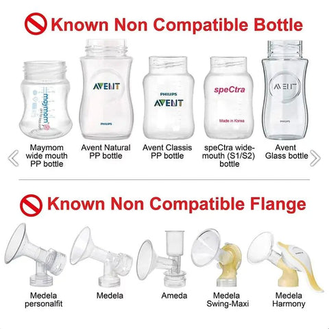 Maymom|闊口喇叭轉闊口 Pigeon 奶樽轉接環|一對 - Breastpump City 奶泵城母乳用品專門店