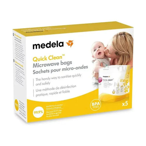 Medela|Quick Clean 微波快潔消毒袋|5個裝 - Breastpump City 奶泵城母乳用品專門店