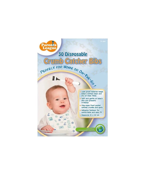 Parents League|即棄兜形口水肩|30個裝 - Breastpump City 奶泵城母乳用品專門店