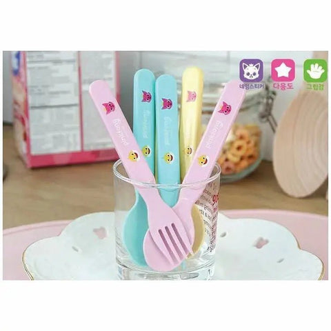 Pinkfong | Babyshark 叉匙餐具 | 6件裝 - Breastpump City 奶泵城母乳用品專門店