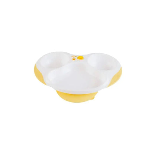 黃色小鴨|雙色防滑三格餐盤 - Breastpump City 奶泵城母乳用品專門店