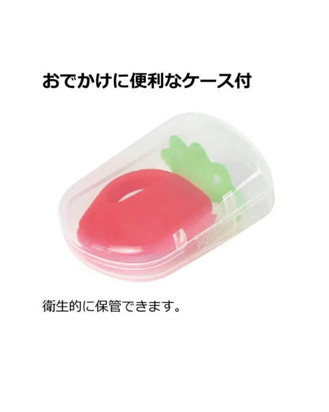 Richell|士多啤梨牙膠連收納盒 - Breastpump City 奶泵城母乳用品專門店