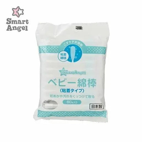 西松屋|Smartangel 嬰兒粘著棉棒/棉花棒|細軸型|60支 - Breastpump City 奶泵城母乳用品專門店