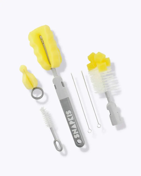 Snapkis|6件裝嬰兒奶瓶奶嘴刷 - Breastpump City 奶泵城母乳用品專門店
