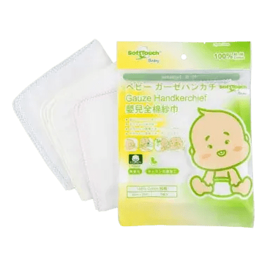 SoftTouch|嬰兒純棉手巾|5條 - Breastpump City 奶泵城母乳用品專門店