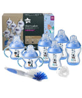 Tommee Tippee｜Closer to Nature PP 印花奶瓶套裝｜配新乳感超柔軟奶嘴｜粉藍色 - Breastpump City