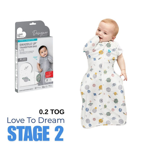 Love To Dream｜【Stage 2】｜ 0.2 TOG | Swaddle Up™ Butterfly Wrap Lite