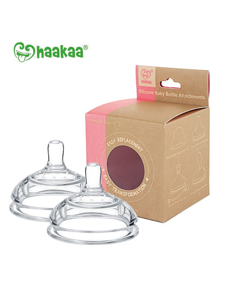 Haakaa｜第3代配件｜矽膠防脹氣奶嘴｜2個裝 - Breastpump City