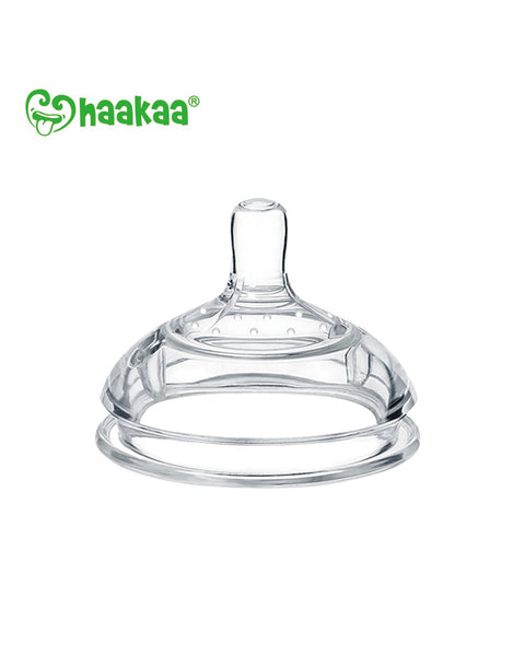 Haakaa｜第3代配件｜矽膠防脹氣奶嘴｜2個裝 - Breastpump City