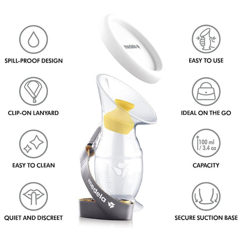 Medela｜矽膠 100mL 母乳接奶器套裝 - Breastpump City