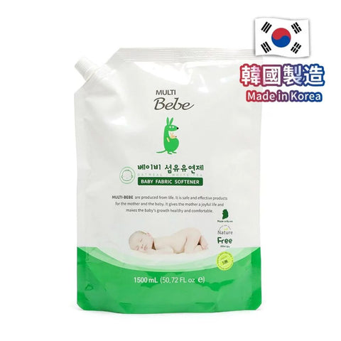 Multibebe｜韓國製嬰兒柔順劑｜1500mL｜補充裝 - Breastpump City