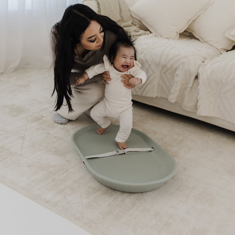 Bubble｜Cuddle Changing Mat - Sage