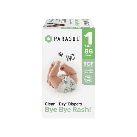 Parasol｜美國 Clear + Dry 超透氣水凝尿片｜1號/初生｜88片｜原箱