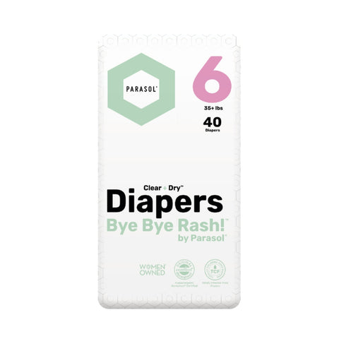 Parasol｜美國 Clear + Dry 超透氣水凝尿片｜6號/加加大碼｜40片