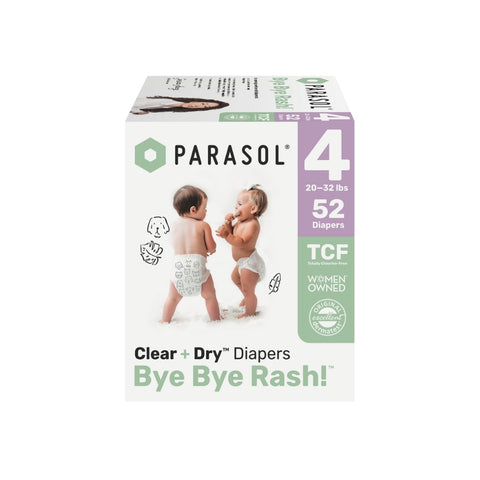 Parasol｜美國 Clear + Dry 超透氣水凝尿片｜4號/大碼｜52片｜原箱