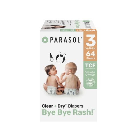 Parasol｜美國 Clear + Dry 超透氣水凝尿片｜3號/中碼｜64