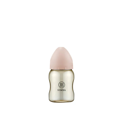 Simba｜蕴蜜铂金PPSU宽口防胀气奶瓶｜圆孔S 奶咀｜200mL