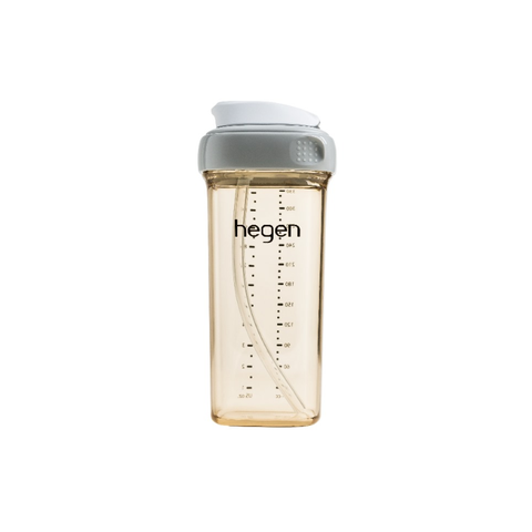 Hegen｜PCTO™ PPSU方圆型宽口饮管杯｜330ml / 11oz｜粉红色