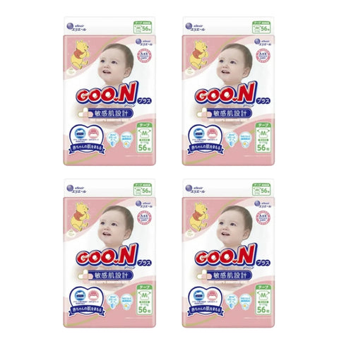 Goon Plus｜敏感肌設計紙尿片｜M 6-11KG｜52片