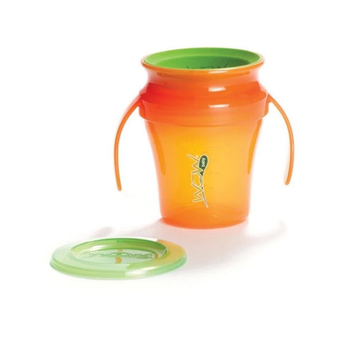 Wow Cup｜Baby 360度握把防漏學飲杯 207mL｜橙色｜9個月以上