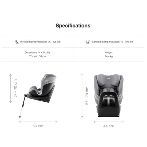 Britax Roemer｜Swivel 汽车座椅(R129 i-size) | 初生至7岁| 40-125cm