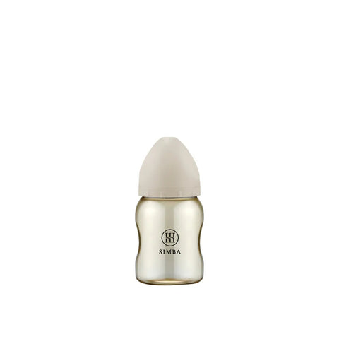 Simba｜蕴蜜铂金PPSU宽口防胀气奶瓶｜圆孔S 奶咀｜200mL