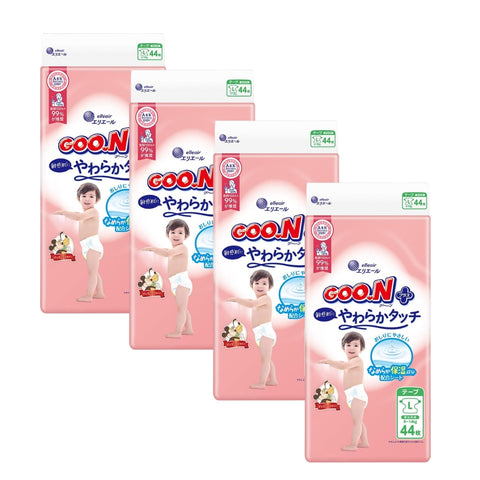 Goon Plus｜敏感肌設計紙尿片｜L 9-14KG｜44片
