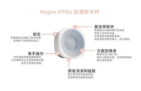 Hegen｜ PCTO™防漏飲水杯蓋