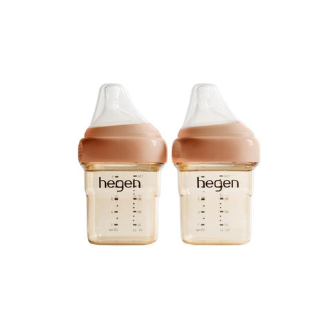 Hegen｜PPSU multifunctional square and round wide-mouth feeding bottle｜150mL｜Two pack 