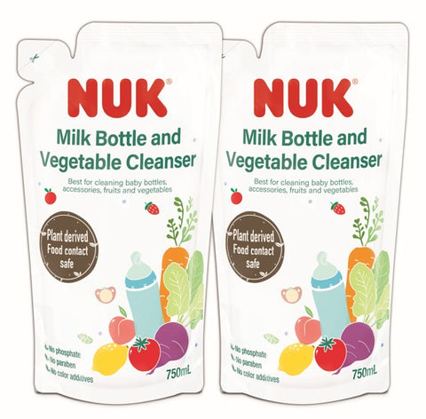 NUK - 奶瓶蔬果清洗液 750ml 補充裝｜兩包裝