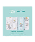 aden + anais｜迪士尼系列純棉嬰兒包巾｜四件裝｜Dumbo New Heights - Breastpump City