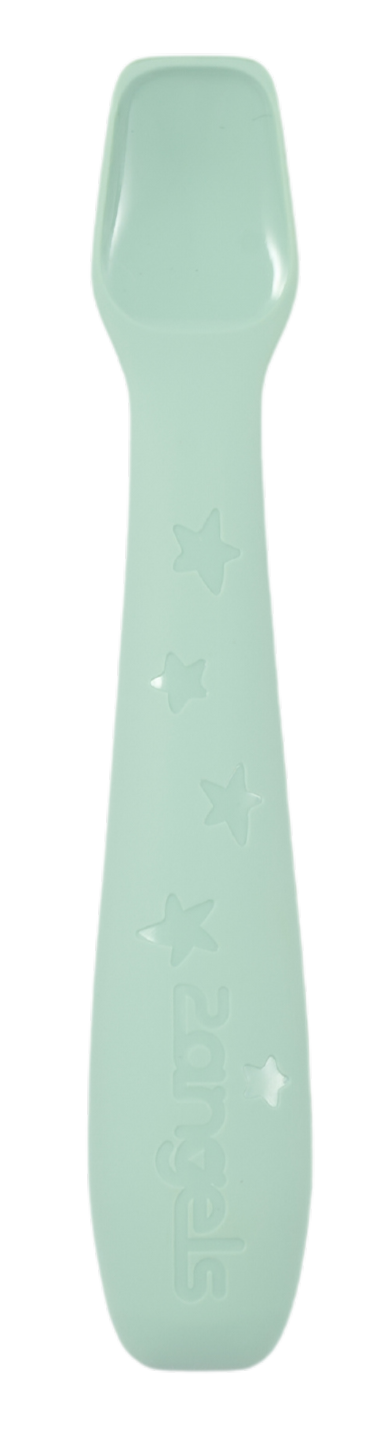 2angels｜矽胶喂食汤匙两件附外出盒