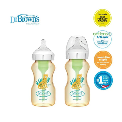 Dr Brown's｜Options+ 仿母乳排氣 PPSU 奶樽｜270mL｜兩個裝 - Breastpump City