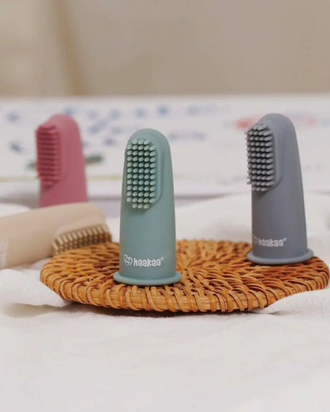 Haakaa｜矽膠手指牙刷｜2個裝 - Breastpump City