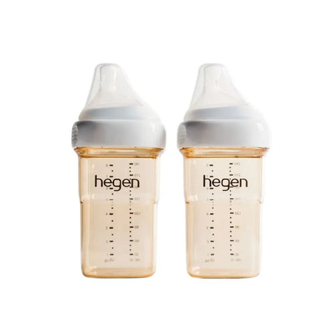 Hegen｜PPSU多功能方圓型寬口奶瓶｜240ml｜兩個裝 - Breastpump City