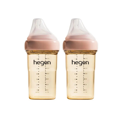 Hegen｜PPSU多功能方圓型寬口奶瓶｜240ml｜兩個裝 - Breastpump City