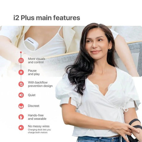 I Mani｜I2+ 穿戴式奶泵機一對 連充電儲存盒 - Breastpump City