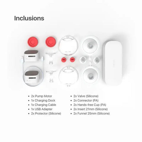 I Mani｜I2+ 穿戴式奶泵機一對 連充電儲存盒 - Breastpump City