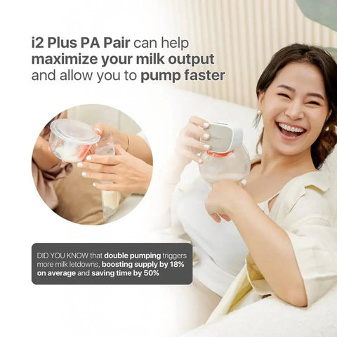 I Mani｜I2+ 穿戴式奶泵機一對 連充電儲存盒 - Breastpump City