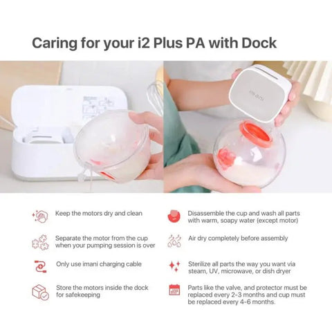 I Mani｜I2+ 穿戴式奶泵機一對 連充電儲存盒 - Breastpump City